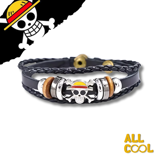 Pulsera Sombreros de Paja One Piece - Accesorio de Cuerina