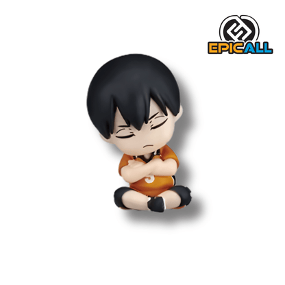 Set 3 Mini Figuras Gachapon Haikyuu Dormidos (Hinata, Kageyama, Kenma)