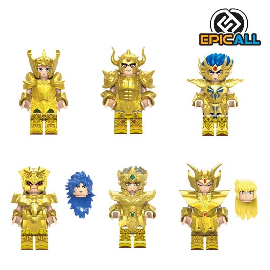 Pack Mini Figuras Blocks - Caballeros Del Zodiaco (SA-06)