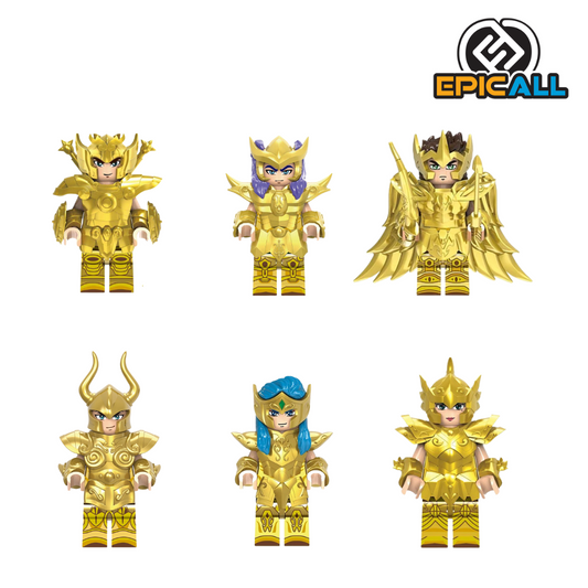 Pack Mini Figuras Blocks - Caballeros Del Zodiaco (SA-05)